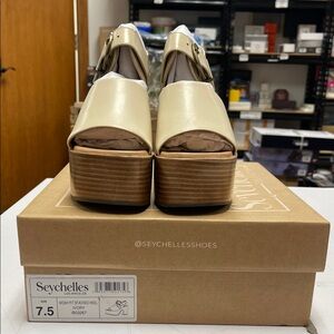 Seychelles Women's Beige Platform Sandals
